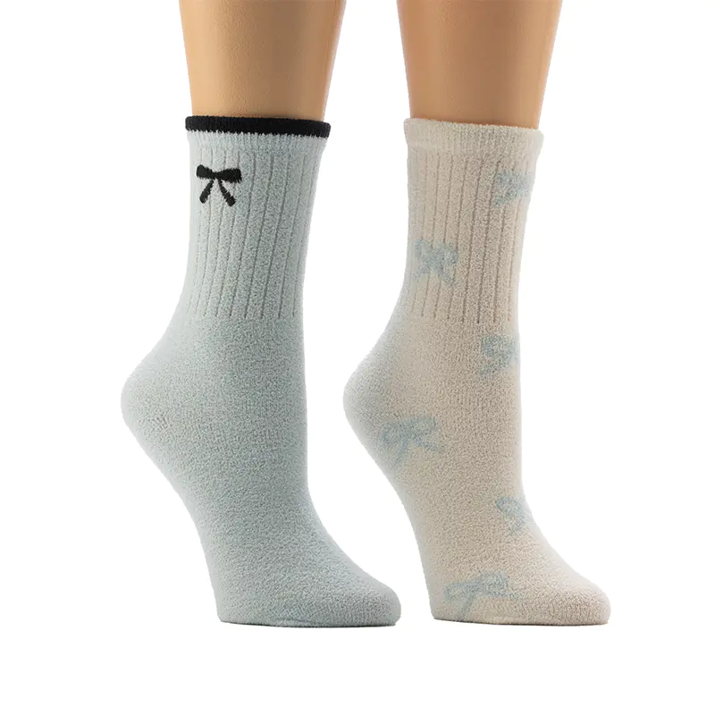 Dam rosettformade blommönster Cozy Home Socks