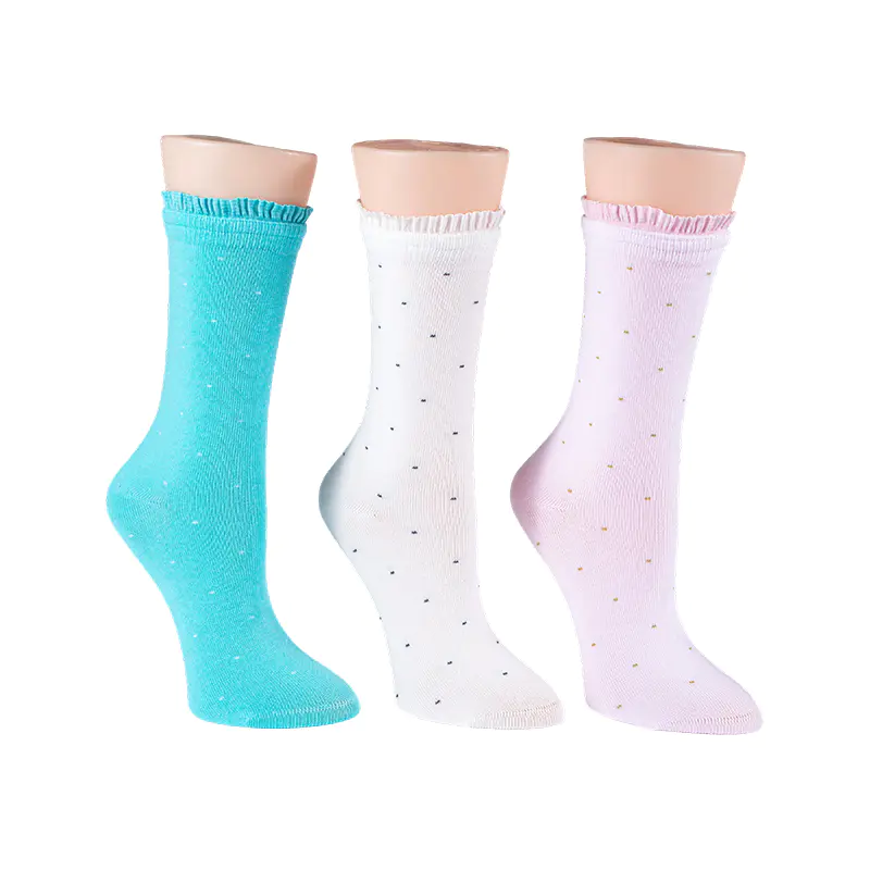 Polka Dot Crew-strumpor för damer
